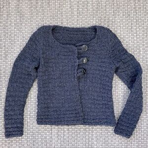 Wool Handmade Knit Cardigan
